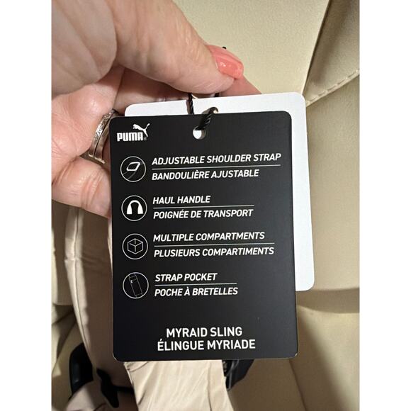 PUMA EVERCAT Myriad Women's Slingback Bag, Light Beige NWT SOLD OUT - Picture 6 of 7